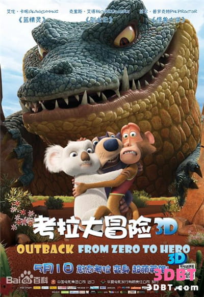 3D动画《考拉小子：英雄的诞生》左右格式3D电影 高清网盘 下载 3DVR下载 中文字幕